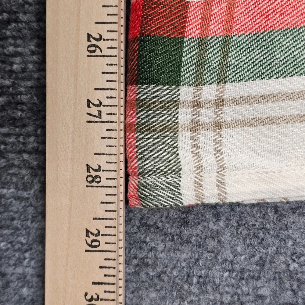 Lauren Ralph Lauren Holiday Plaid Tablecloth 51x28 Accent Runner Tartan Square